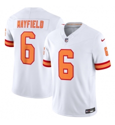 Men's Tampa Bay Buccaneers #6 Baker Mayfield White 2025 F.U.S.E. Vapor Limited Football Stitched Jersey