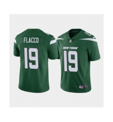 Men's New York Jets #19 Joe Flacco Green Vapor Limited Stitched Jersey Men's New York Jets #19 Joe Flacco Green Vapor Limited Stitched Jersey