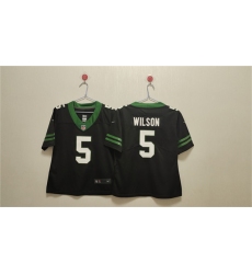 Women's New York Jets #5 Garrett Wilson Black Vapor Football Stitched Jersey(Run Small) Women's New York Jets #5 Garrett Wilson Black Vapor Football Stitched Jersey(Run Small)