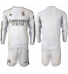 Men Real Madrid 2026 Soccer Jerseys White Long CUSTOM