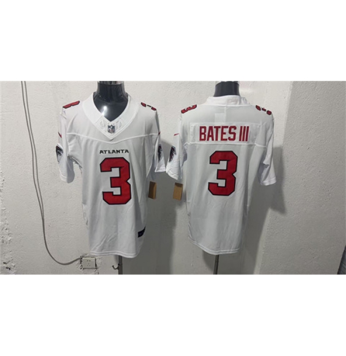 Men's Atlanta Falcons #3 Jessie Bates III White 2026 New F.U.S.E. Vapor Untouchable Limited Football Stitched Jersey