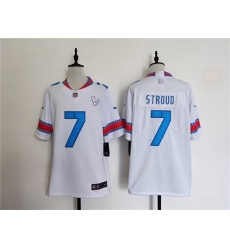 Men's Houston Texans #7 C.J. Stroud White 2026 Rivalries Collection Limited Football Stitched Jersey