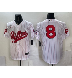 Men's Philadelphia Phillies #8 Nick Castellanos White 2026 Field of Dreams Stadium Stitched Baseball Jersey