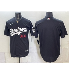 Men's Los Angeles Dodgers x KAWS Black Vapor Premier Limited Stitched Baseball Jersey