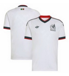 Men Mexico Blank 2026 Replica White Jersey 1