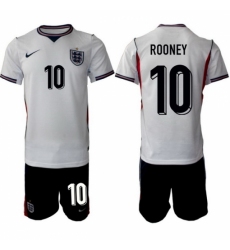 England FIFA World Cup 2026 White Soccer Jersey Wayne Rooney #10