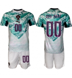 Men's Portugal Team Custom Green 2026 World Cup Away Soccer Jersey Suit
