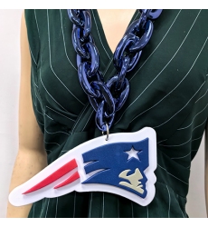 New England Patriots Fan Chain, NFL fans, Team Logo Big necklace,  large  pendant, Medal gift clothing tag Accessories