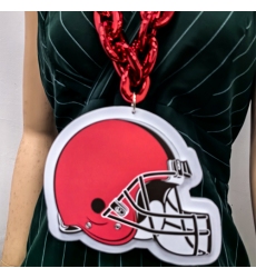 The Cle veland Browns Fan Chain, NFL fans, Team Logo Big necklace,  large  pendant, Medal gift clothing tag Accessories