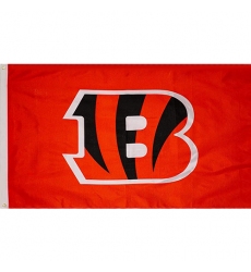 2Pcs cincinnati bengals flag Football Bold 3' x 5' Banner Flag Single Sided - Indoor or Outdoor