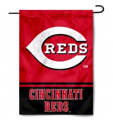 2Pcs Cincinnati Reds Double Sided Garden Flag