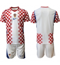 Men's Croatia Custom White 2026 World Cup Home Soccer Jersey Suit