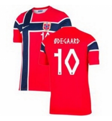 Men 10 Norway Martin Odegaard 2026 Home Stadium Replica Jersey 1