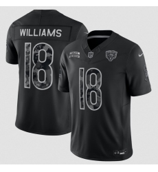 Men's Chicago Bears #18 Caleb Williams Black 2026 F.U.S.E. Salute to Service Limited Football Stitched Jersey
