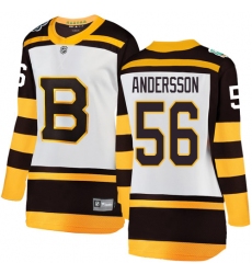 Women's Boston Bruins #56 Axel Andersson White 2019 Winter Classic Fanatics Branded Breakaway NHL Jersey