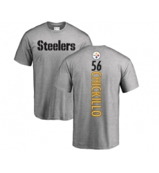 Football Pittsburgh Steelers #56 Anthony Chickillo Black Backer Long Sleeve T-Shirt