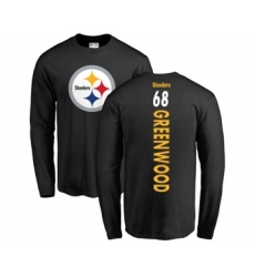 Football Pittsburgh Steelers #68 L.C. Greenwood Black Backer T-Shirt