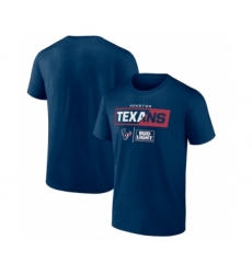 Men's Houston Texans Navy x Bud Light T-Shirt