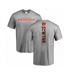Football Cincinnati Bengals #72 Kerry Wynn Ash Backer T-Shirt