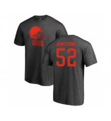 Football Cleveland Browns #52 Ray-Ray Armstrong Ash One Color T-Shirt