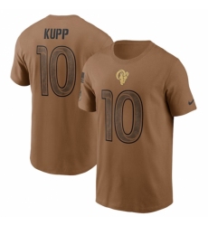 Men's Los Angeles Rams #10 Cooper Kupp 2023 Brown Salute To Service T Shirt
