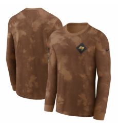 Men's Tampa Bay Buccaneers Brown 2023 Salute To Service Long Sleeve T Shirt