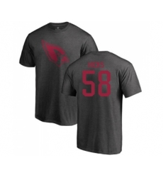 Football Arizona Cardinals #58 Jordan Hicks Ash One Color T-Shirt