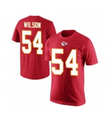 Football Men's Kansas City Chiefs #54 Damien Wilson Red Rush Pride Name & Number T-Shirt