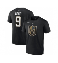 Men's Vegas Golden Knights #9 Jack Eichel Black 2023 Stanley Cup Champions Name & Number T-Shirt