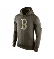 Men's Boston Red Sox Nike Olive Salute To Service KO Performance Hoodie