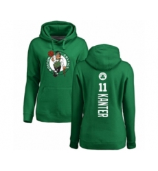 Basketball Women's Boston Celtics #11 Enes Kanter Kelly Green Backer Pullover Hoodie