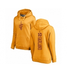 Basketball Women's Cleveland Cavaliers #10 Darius Garland Gold One Color Backer Pullover Hoodie