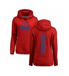 NBA Women's Nike Philadelphia 76ers #22 Wilson Chandler Red One Color Backer Pullover Hoodie