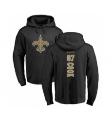 Football New Orleans Saints #87 Jared Cook Black Backer Pullover Hoodie
