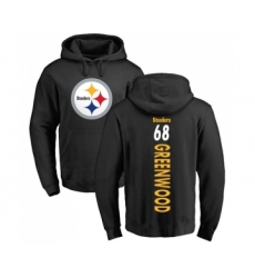 Football Pittsburgh Steelers #68 L.C. Greenwood Black Backer Pullover Hoodie