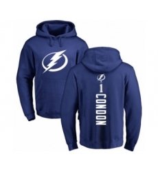 Hockey Tampa Bay Lightning #31 Scott Wedgewood Royal Blue Backer Pullover Hoodie
