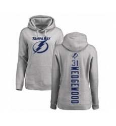 Hockey Women's Tampa Bay Lightning #31 Scott Wedgewood Ash Backer Pullover Hoodie