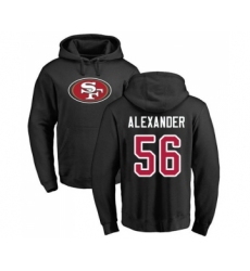 Football San Francisco 49ers #56 Kwon Alexander Black Name & Number Logo Pullover Hoodie