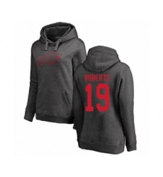 Football Women's Buffalo Bills #19 Andre Roberts Ash One Color Pullover Hoodie