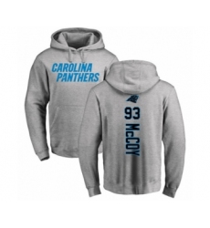 Football Carolina Panthers #93 Gerald McCoy Ash Backer Pullover Hoodie