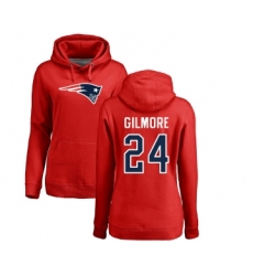 Football Women's New England Patriots #32 Devin McCourty Ash Backer Pullover Hoodie