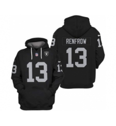 Men's Las Vegas Raiders #13 Hunter Renfrow 2021 Black Pullover Football Hoodie