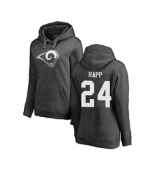 Football Women's Los Angeles Rams #24 Taylor Rapp Ash One Color Pullover Hoodie