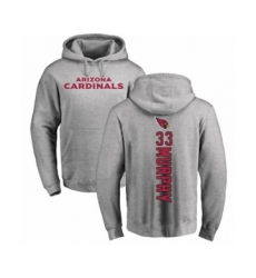 Football Arizona Cardinals #33 Byron Murphy Ash Backer Pullover Hoodie
