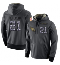 NFL Men Nike Arizona Cardinals #21 Patrick Peterson Stitched Black Anthracite Salute to Service Player Performance Hoodie