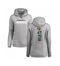 Football Women's Jacksonville Jaguars #47 Jake Ryan Ash Backer Pullover Hoodie