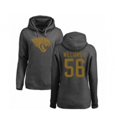 Football Women's Jacksonville Jaguars #56 Quincy Williams II Ash One Color Pullover Hoodie