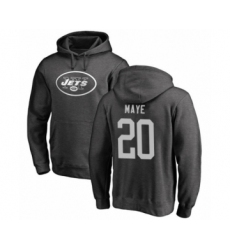 Football New York Jets #20 Marcus Maye Ash One Color Pullover Hoodie