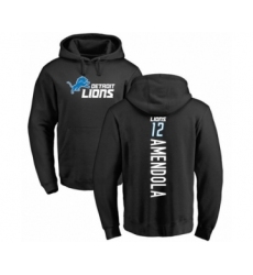 Football Detroit Lions #12 Danny Amendola Black Backer Pullover Hoodie