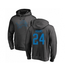 Football Detroit Lions #24 Andrew Adams Ash One Color Pullover Hoodie